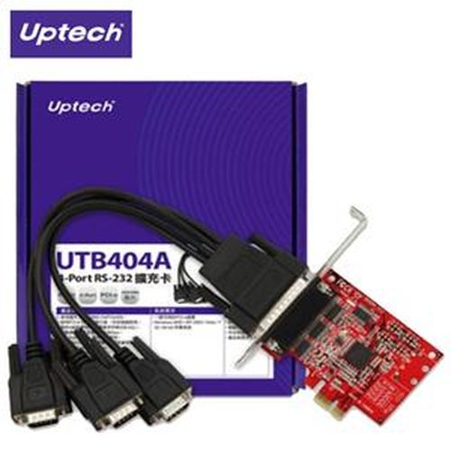 Uptech 登昌恆 UTB404A 4-Port RS-232 擴充卡