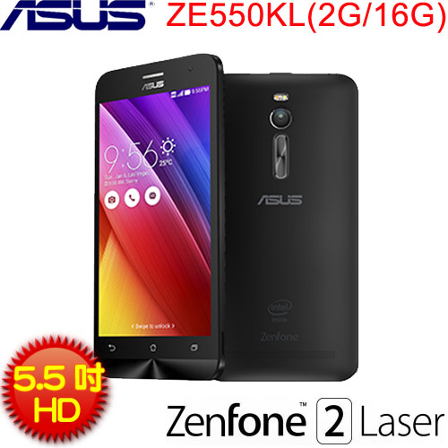ASUS華碩 5.5吋 HD全頻LTE智慧型手機 ZenFone 2 Laser ZE550KL 傲世黑 (2G／16GB)