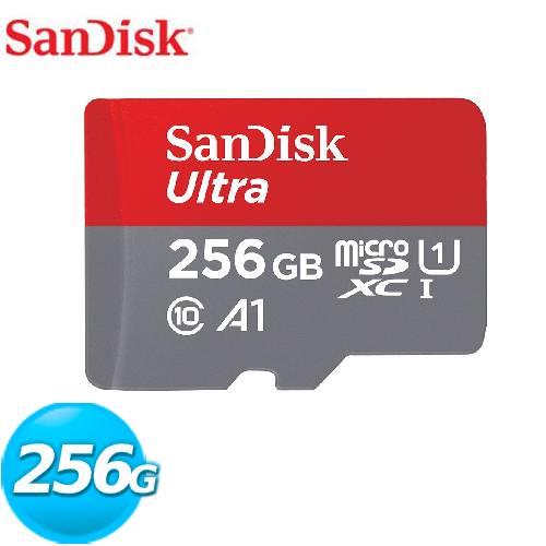 SanDisk Ultra microSDXC UHS-I (A1) 256GB記憶卡